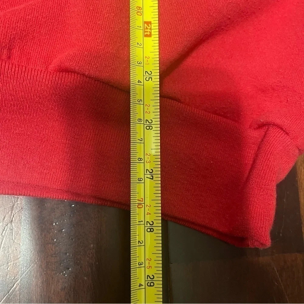 Top Stitch By Morning Sun Double Collar Red Snowman Sweatshirt Crewneck XL - Picture 8 of 8
